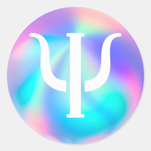 Psychologisches Symbol Runder Aufkleber (Vorderseite)