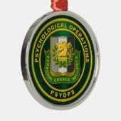 PSYCHOLOGISCHES Wappen PSYOPS Ornament Aus Metall (Rechts)