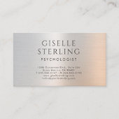 Psychologist Metallic Luxury Visitenkarte (Vorderseite)