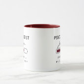 PSYCHOLOGIST [Name] Loading Brown & White Tasse (Zentrum)