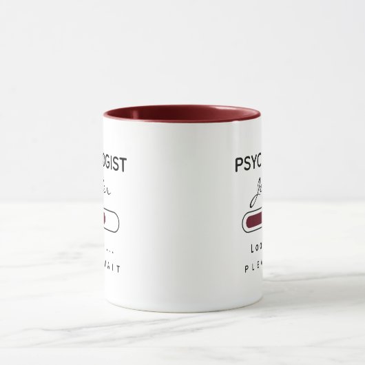 PSYCHOLOGIST [Name] Loading Brown & White Tasse (Zentrum)