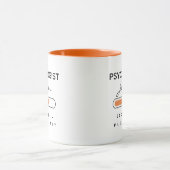 PSYCHOLOGIST [Name] Loading Orange & White Tasse (Zentrum)