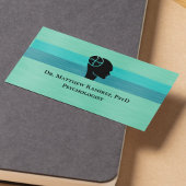 Psychologist Psychiatrist Teal Faux Metal QR Code Visitenkarte