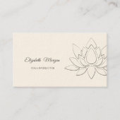 Psychologist, Therapist,Chic Lotus Visitenkarte (Vorderseite)