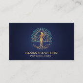 Psychologist Therapist Life Coach Tree of Life Visitenkarte (Vorderseite)