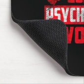 Psychology Quote - Don't Make Me Use My Psychologi Mousepad (Ecke)