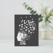 Psychology Rorschach Card Mind Inkblot test Postkarte (Stehend Vorderseite)