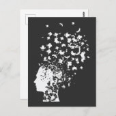 Psychology Rorschach Card Mind Inkblot test Postkarte (Vorne/Hinten)