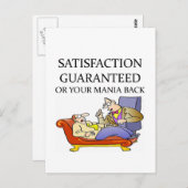 PSYCHOLOGY Witz Postkarte (Vorne/Hinten)