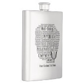 PSYCHOLOGY Word-benutzerdefinierte Flasche Flachmann (Rechts)