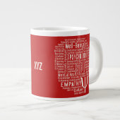 PSYCHOLOGY Word Cloud benutzerdefinierte Tasse (Vorderseite Rechts)