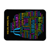 PSYCHOLOGY Word Cloud-Magnet Magnet (Horizontal)