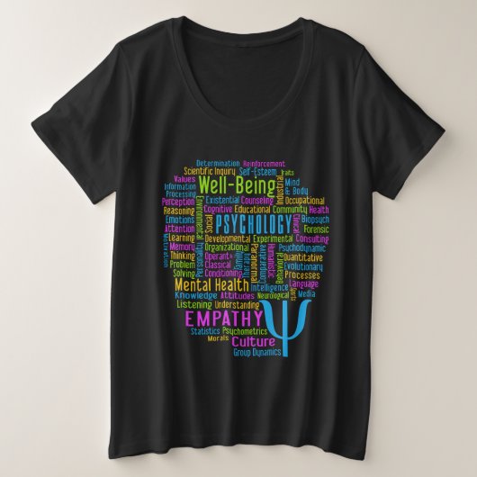PSYCHOLOGY Word Cloud Shirts & Jackets (Design vorne)