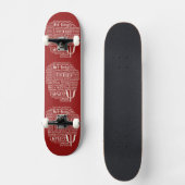 PSYCHOLOGY Word Cloud Skateboards (Vorderseite)