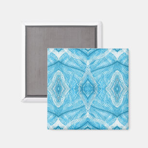 Psychomachia Blaue abstrakte Aquarellkunst Magnet
