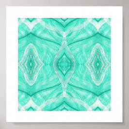 Psychomachia Grüne Abstrakte Aquarellkunst Poster