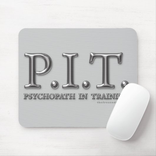 Psychopath im Training Mousepad (Mit Mouse)