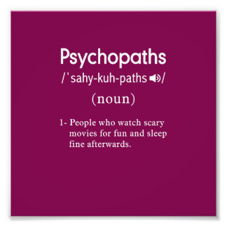Psychopathen Fotodruck