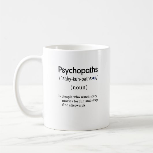 Psychopathen Kaffeetasse (Links)
