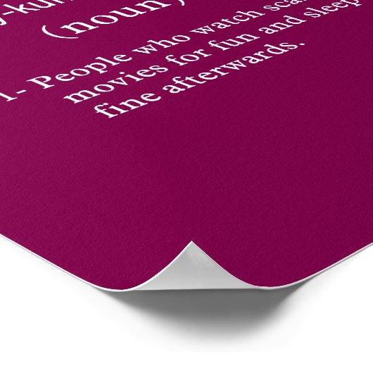 Psychopathen Poster (Ecke)