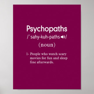 Psychopathen Poster