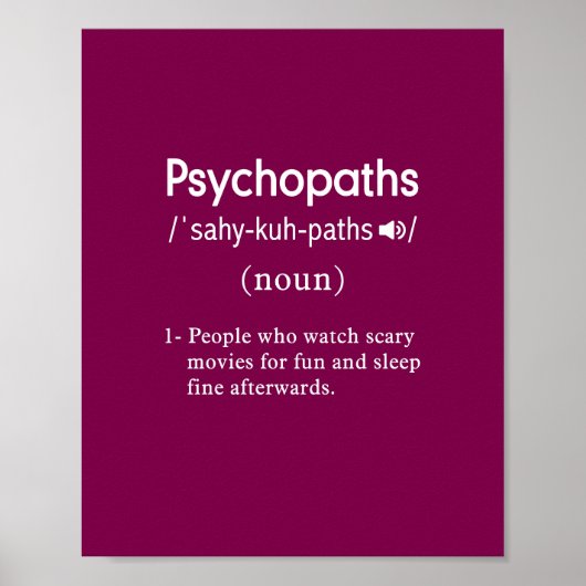 Psychopathen Poster (Vorne)