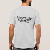 Psychopathisches Allah- und Apostasie-T-Shirt T-Shirt (Rückseite)