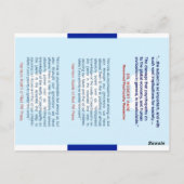 Psychopaths Business Cards stoppen Postkarte (Rückseite)