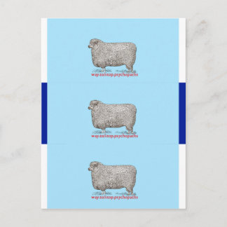 Psychopaths Business Cards stoppen Postkarte