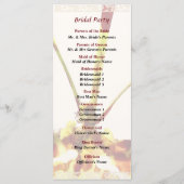 Psychopsis Mendenhall Hildos Hochzeitsprogramm Programm (Rückseite)