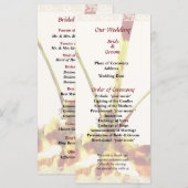 Psychopsis Mendenhall Hildos Hochzeitsprogramm Programm (Vorne/Hinten)