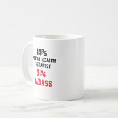 Psychotherapeut Badass Kaffeetasse (Vorderseite Links)