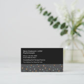 Psychotherapeut berät moderne Visitenkarten Visitenkarte (Stehend Vorderseite)