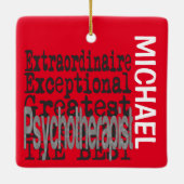 Psychotherapeut Extraordinaire CUSTOM Keramikornament (Rückseite)