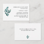 Psychotherapeut Green Pflanze Euro Business Card Visitenkarte (Vorne/Hinten)