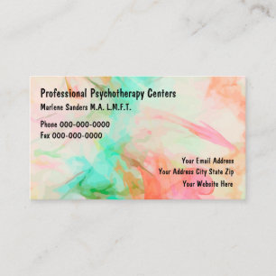 Psychotherapeut-modernes entworfen visitenkarte