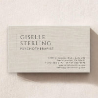 Psychotherapeut Naturleinwand
