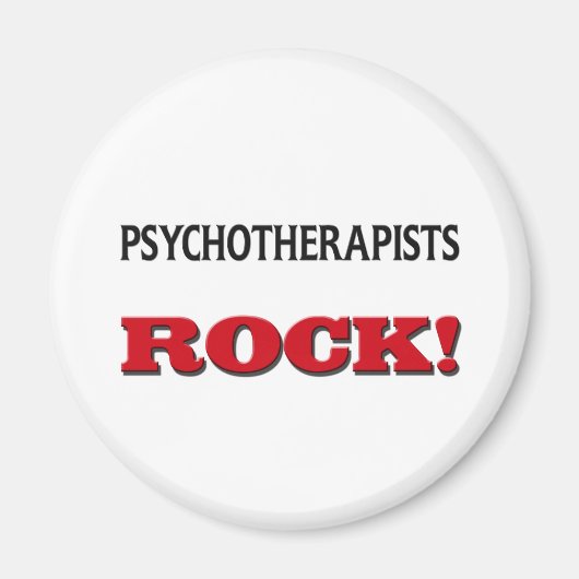 Psychotherapeut Rock Magnet (Vorne)