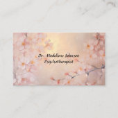 Psychotherapeutin oder Psychologin Cherry Blossom Visitenkarte (Vorderseite)