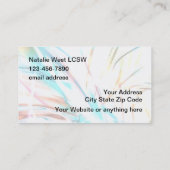 Psychotherapeutische Beratung Visitenkarte (Rückseite)