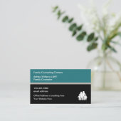 Psychotherapeutische Klinik für Familienberatung Visitenkarte (Stehend Vorderseite)