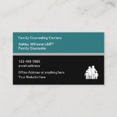 Psychotherapeutische Klinik für Familienberatung Visitenkarte (Vorderseite)