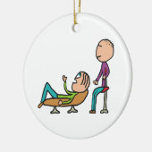 Psychotherapie Beratung und Therapie Keramik Ornament (Links)