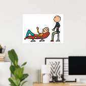 Psychotherapie Beratung und Therapie Poster (Heimbüro)