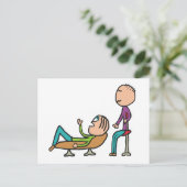 Psychotherapie Beratung und Therapie Postkarte (Stehend Vorderseite)