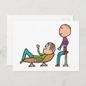Psychotherapie Beratung und Therapie Postkarte (Vorne/Hinten)
