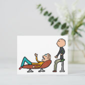 Psychotherapie Beratung und Therapie Postkarte (Stehend Vorderseite)