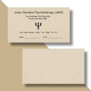 Psychotherapie-Praxis-Termin-Erinnerungskarten Terminkarte