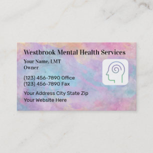 Psychotherapie-Psychische-Gesundheit-Visitenkarten Visitenkarte