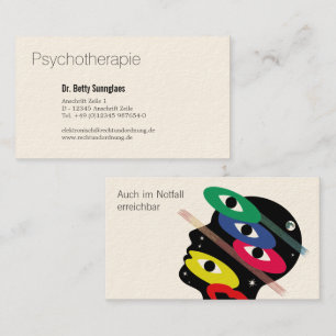 Psychotherapie Psychologie  Visitenkarte